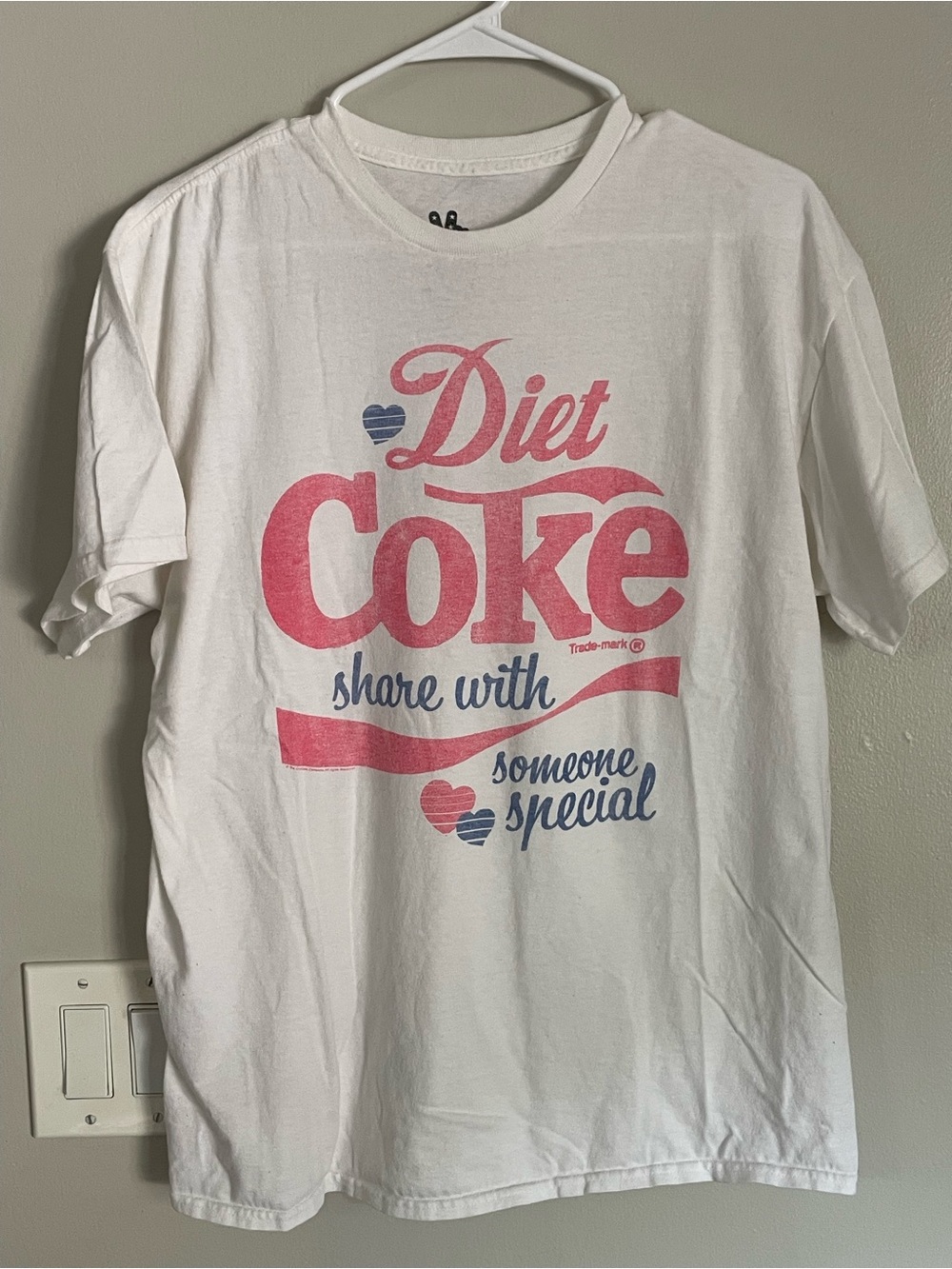 Levi's X Diet Coke Graphic Tee Share with Someone Special Hearts Men's sz M